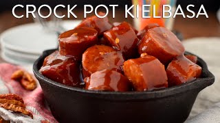 Crock Pot Sweet Chili BBQ Kielbasa [upl. by Annyrb]