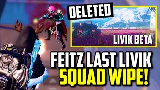 FEITZ LAST SQUAD WIPE EVER ON LIVIK BEFORE IT IS DELETED  PUBG Mobile [upl. by Dionne90]