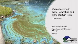 Cyanobacteria Webinar Series 2 – Cyanobacteria in NH and How You Can Help [upl. by Arutnev]