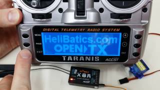 How to bind FrSky X8R receiver to Taranis X9D transmitter in D16 mode [upl. by Draper]