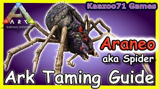 How to tame a Spider in Ark 💥 Araneo [upl. by Nylsirk]