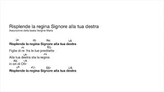 Risplende la regina Signore alla tua destra Salmo Assunzione Beata Vergine [upl. by Colston]