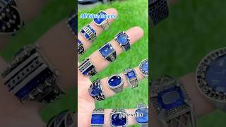 blue zircon gents rings all pure chandi rings 925silver italian chandi imported jewelry gpj [upl. by Burford]