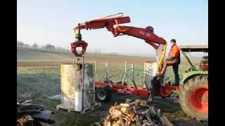 Scheitholz verpacken mit dem Rückewagen [upl. by Thapa]