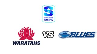 Super Rugby 2024 RD 4 Waratahs vs Blues Allianz Stadium Sydney [upl. by Llyrat]