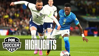 England vs Brazil International Friendly Highlights  FOX Soccer [upl. by Ailecnarf]