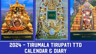 TTD 2024 Calendar amp TTD 2024 Diary  Tirumala Tirupati  Live Video [upl. by Havens]