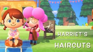 Harriet’s Haircuts on Harv’s Island  Animal Crossing New Horizons [upl. by Akinehc750]