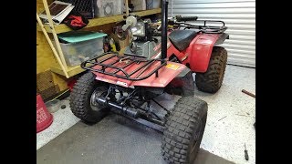 fourtrax 250 valve adjustment snorkel lift and walk around [upl. by Nagey]