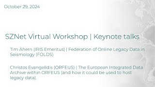 SZ4D Virtual Workshop  Keynote Talks  Day 2 [upl. by Anastasius576]