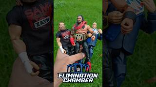 Main Event In WWE Elimination Chamber 2023 wrestlingfigures wwe wwefigures [upl. by Arraeic]