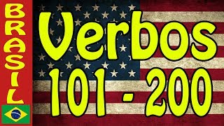 Como decorar verbos em inglês 2 101 200 🇧🇷 aprender inglês do zero aprenda palavras em inglês [upl. by Maze]