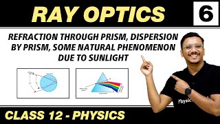 Ray Optics 06  Refraction through Prism  Dispersion by Prism  Class 12 NCERT [upl. by Frydman]