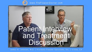 PATIENT INTERVIEW and some TREATMENT HIGHLIGHTS  VITREOUS EYE FLOATER TREATMENT with YAG LASER [upl. by Yenar]