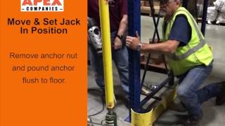 Apex Pallet Rack Repair Installation [upl. by Tremayne]