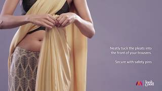 How To Drape A Saree Perfectly Part 1  Womens Style Guide  Saree Hacks  Myntra [upl. by Suzanna]