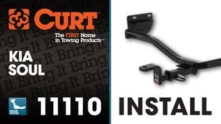 Trailer Hitch Install CURT 11110 on 2012 Kia Soul [upl. by Assital]