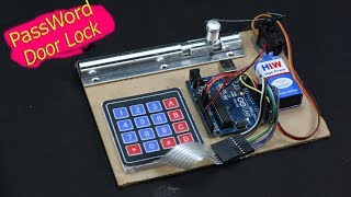 How to Make Password Door Lock  Arduino Project [upl. by Dwayne675]