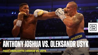 FIGHT HIGHLIGHTS  Anthony Joshua vs Oleksandr Usyk [upl. by Nynahs]