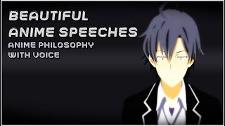 Beautiful Anime Quotes  Philosophy  Anime Speeches [upl. by Libbey]