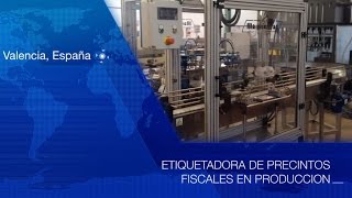 MAQUIENVAS ETIQUETADORA DE PRECINTOS FISCALES EN PRODUCCION [upl. by Iaht]