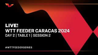 LIVE  T1  Day 2  WTT Feeder Caracas 2024  Session 2 [upl. by Rickart168]