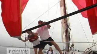 Forespar Jibing with a Spinnaker Pole [upl. by Bonina668]