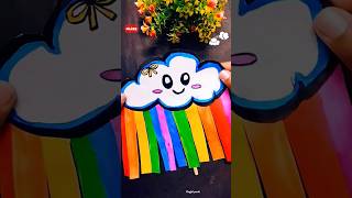 Easy kids paper craft🌈☁️😨shorts trending viralvideo funny story art craft diy comedy kids [upl. by Chet]