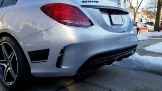 Mercedes C43 AMG Full Exhaust Sound [upl. by Eireva425]