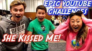 I got KISSED Ultimate YouTube Challenge With Carter Sharer [upl. by Oliric]