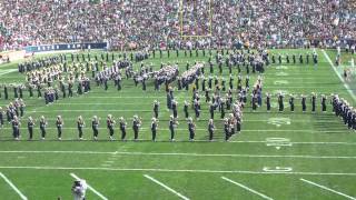 Notre Dame Band Halftime Show Aug 31 2013 Temple Game [upl. by Culley]