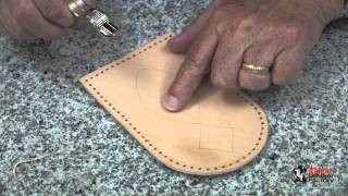 Craftool Adjustable VGouge Leather Tutorial [upl. by Htebazila783]