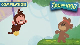 Jungle Gym Play Centre  Tee and Mo 🐒 FULL EPISODE COMPILATION 🙈 12 MINUTES [upl. by Iams]