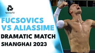 Marton Fucsovics vs Felix AugerAliassime DRAMATIC Match Highlights  Shanghai 2023 [upl. by Sema]