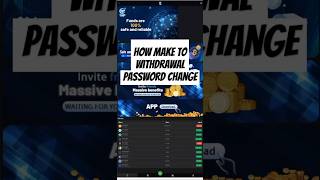 How Make to Tap app withdrawal password change [upl. by Sheepshanks]