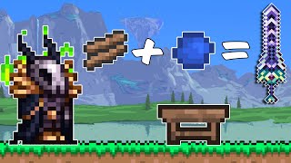 Terraria Master Mode But Recipes Are RANDOM [upl. by Auston]