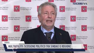 20241023 FIRENZE  MULTIUTILITY SCOSSONE POLITICO TRA SINDACI E REGIONE [upl. by Amye]