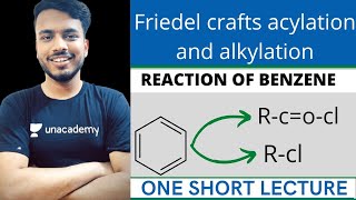 friedel crafts alkylation and acylation mechanism  reaction of benzene  reaction of benzene sgsir [upl. by Maxine]