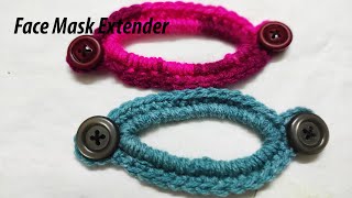 How To Crochet a Face Mask Extender Facemask Extender [upl. by Efioa]