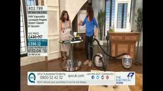 Polti Vaporetto Lecoaspira Steam Cleaner amp Vacuum Demonstration QVC UK [upl. by Raeann]