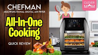 CHEFMAN Multifunctional Digital Air Fryer  Rotisserie Dehydrator Quick Review [upl. by Skylar]