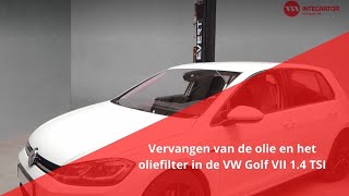 Vervangen van de olie en het oliefilter in de VW Golf VII 14 TSI [upl. by Rehptsirhc888]