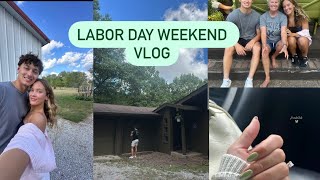 VLOG LBD weekend new nails curly hair routine wedding updates [upl. by Sivrep]