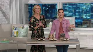 Vionic Laceup Wedge Espadrilles  Calypso on QVC [upl. by Clynes]