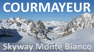 Courmayeur in Winter and Skyway Monte Bianco [upl. by Sire]