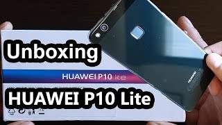 HUAWEI P10 Lite Unboxing black [upl. by Airdnaxila]