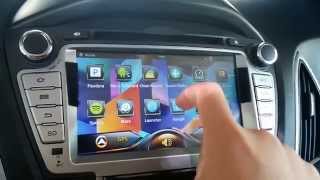 Hyundai Tucson IX35 Android GPS Head Unit [upl. by Bennink]