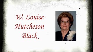 W Louise Hutcheson Black Funeral Service [upl. by Namor]