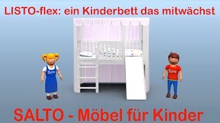 LISTOflex das Kinderbett wächst mit [upl. by Boonie]