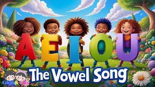 Jolly Phonics  The Vowel Song  Long and Short Vowel Sounds  Phonic Song [upl. by Cowen389]